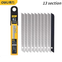 Deli 10 Pcs Tool Parts Utility Blade Alloy Steel Material Industrial Replacement Blades Wear-Resistant Cleaning Tool Scraper