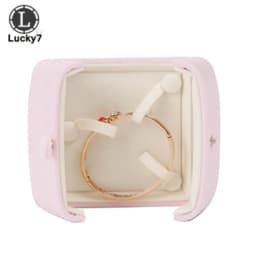 Double Open Button Jewelry Box Valentine's Day Birthday Surprise Gift Ring Pendant Stud Necklace Box Jewelry Boxes and Packaging