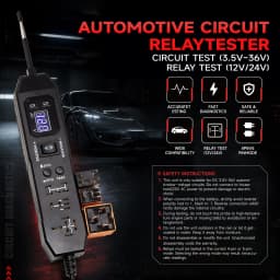DW833 2in1 Automotive Circuit Tester And Car Relay Tester LED Display Universal DC3.5-36V Automotive Electronic Relay Test Tool