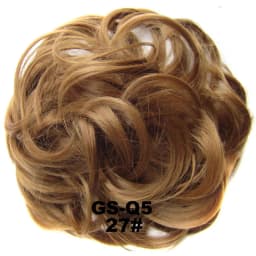 Zolin Synthetic Messy Curly Hair Bun Scrunchie Chignon Donut Elastic Rope Rubber Band Hair Bun Pad Updos Hairpiece
