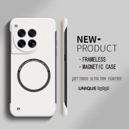 Ultra Thin Hard PC Magnetic Frameless Phone Case For Magsafe Oneplus 13 12 12R 11 11R 10T 10 9 9RT Pro Matte Color Cover