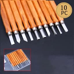 Professional Wood Carving Chisel Set with Carbon Steel Wood Carving Tools, Suitable for Carving Carpenters and Beginners