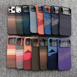 Slim Frameless Carbon Fibre Sunset PC For Magsafe Magnetic Case For iPhone 18 17 Air 16 Plus 15 14 13 Pro Max Shockproof Cover