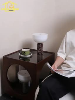 Danish Design Marble Table Lamp with USB Charging Touch Switch Atmosphere Desk Lights Living Room Bedroom Bedside Study Kitchen