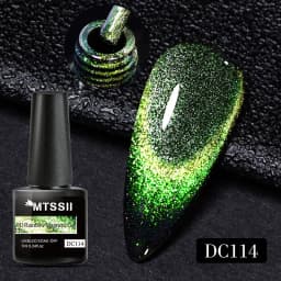 Mtssii 7ML Black Crystal Cat Magnetic Gel Sparkling Glitter Gel Nail Polish Semi Permanent UV Gel Nail Art No Need Base Color