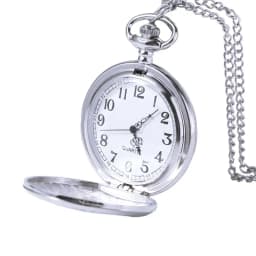 Roman Scale Display Vintage Pocket Watch Necklace Chain Quartz Pendant Bronze Chain Clock Leisure Silver Retro Hanging Watch