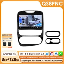 10.1" Hizpo 2Din Android Car Radio for Renault Clio 2012 - 2019 Snapdragon 6115 GPS Navi DSP RDS SWC 4G BT Auto CarPlay 360°CAM