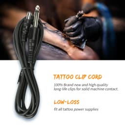 High Quality Tattoo Machine Clip Cord RCA/DC Plug For Tattoo Power Supply Pedal Hook Line Audio Cable Permanent Makeup Accessory