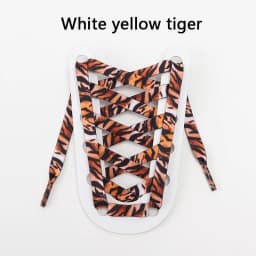 1Pair Animal Pattern Shoelaces Flat Sneakers Shoe Laces Tiger/Snake/Leopard Print Shoelace Outdoor Hiking Sports Shoes Strings