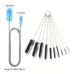 Fish Tank Pipe Cleaning Brush, 155cm Spring Brush, Double-Ended Hose Cleaning Brush, Trachea Pipe, U-shaped Pipe Cleaning Tool