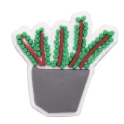 1pcs PVC Shoe Charms Buckle Hat Cactus Succulent Tree Potted Lily Kiwi Sandals Shoes Decoration Fit Wristbands Accessories