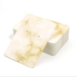 50pcs/lot Necklace Earrings Ear Studs Packaging Card Blank Jewelry Display Card Marbling Paper Card For Jewelry Packaging