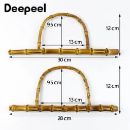 1-5Pcs 28/30cm Deepeel Purse Handle DIY Replacement Bamboo Bag Strap Handles Shoulder Belt for Handbag Making Accessories