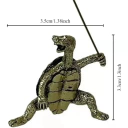 1pcs Mini Turtle Shape Incense Censer Sandalwood Stick Holder Vintage Bronze Animal Incense Holder Burner Stand Gift Home Decor