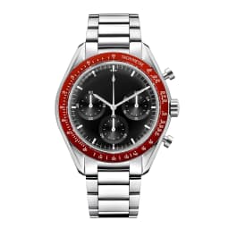 Custom Logo Diy Glow Watchs 40mm Vk63 Quartz Movement Watch Man Waterproof Mens Quality Luxury Mineral Glass Time Running Second