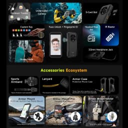 Ulefone Armor X32 Pro 5G Rugged Phone 8GB+256GB 6.56'' Android 14 Night Camera 64MP 6050mAh Dimensity 6300 NFC Smartphone