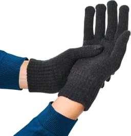Unisex 100%Merino Wool Glove Liner with Touch Screen Technology Wool Winter Gloves for Skiing Cold Weather Warm Moisture Wicking