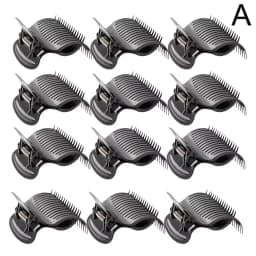 12pcs/set Hair Curler Claw Clips Hot Roller Clips Heatless Replacement Salon Insulation Clip Professional Hair Styling Tool