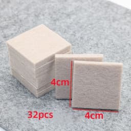 Felt Chair Leg Pads 5mm Thick Floor Scratch Protector Mat Mute Non-slip Self Adhesive Foot Pad for Furniture Accessories