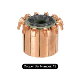 11 Sizes Electric Motor Commutator 7/8/10/12 Gear Teeth 4-10mm ID 11-23mm OD Copper Motor Accessory for Power Tools DC Motors