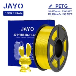 JAYO 1.1KG PETG Filament 1.75mm PETG 3D Printer Filament Fit Most FDM 3D Printer Neatly Wound 3D Printing Materials