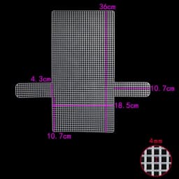 DIY Plastic Weaving Plastic Mesh Cloth White Craft Bag Fixed Grid Sheet Handmade Knitting Crochet Bags Plate Bag Accessories