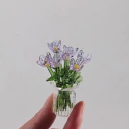 Simulation Glass Flowers 6/7Pcs Artificial Floral Stems for Realistic Home Fresh Decor and Gift Inspiration