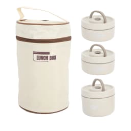 Thermal Lunch Box 304 Stainless Steel Multifunction Portable Insulated Lunch Container with Thermal Bag For School Student
