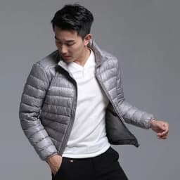 2024 New Arrivasl Men's Ultra Lightweight Packable Down Jacket Autumn Spring Winter Water and Wind-Resistant Breathable Coat