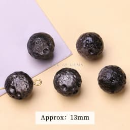 1 Pc Natural Stone Gold Silver Obsidian Carved Bead Cat Paw Pixiu Animals Cute Bead With Hole For Jewelry Making Diy Necklace