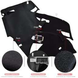 For Mazda 3 Axela 2009 2010 2011 2012 2013 Dashboard Cover Dashmat Dash Mat Sun Shade Right Hand Drive Carpet Non-slip Car Pad