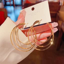 2022 New Trendy Simple Multiple Hoop Earrings For Woman Girls Geometric Irregular Fashion Earrings Party Jewelry