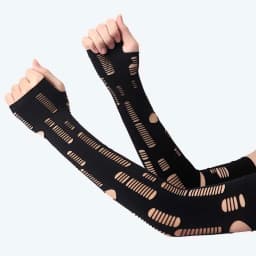 Summer thin section driving UV protection cycling half finger long sunscreen gloves sleeve sunshade outdoor sports arm set G190