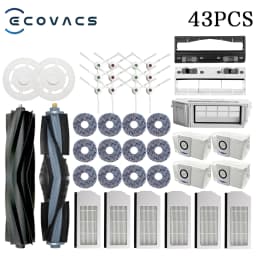 Ecovacs Deebot X1 OMNI / T10 OMNI Robot Vacuum Cleaner Spare Parts, Rubber / Side Brush, Cover,Hepa Filter, Mop Rag, Dust Bag