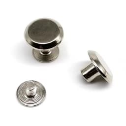 20pcs Round Head 10mm Screwback Chicago Screw Nail Binding Rivet Stud for Leather Shoulder Bag Knapsack Belt Strap Wallet