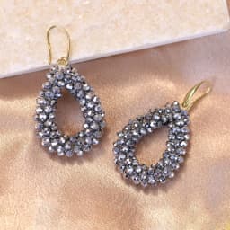 INKDEW Small Earrings National Flag Colors Water Drop Earrings for Women Handmade Beads Crystal Earrings Gift Jewelry EA124