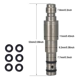 Stainless Steel Filling Probe Quick Charging Adapter Valve 8mm Fill Nipple or 1/8BSPP Thread for High Pressure Air