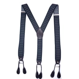 Fashion Man's Button Suspenders PU Leather Braces Adjustable Elastic Bretelles Y-Back Ligas Tirantes New Size 3.5*120cm