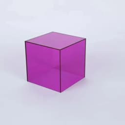 Customized Colorful 6x6cm Acrylic Cube Box Display Stand Rack for Cosmetics Jewelry Figures Toys Collectibles Display Riser Tray