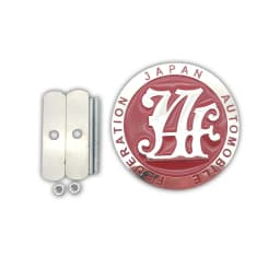 Hot 13 Colors Universal JDM Car Front Grille Badge Logo Zinc Alloy Japan Automobile Federation JAF Emblem Badge Auto Accessories