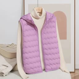 Schinteon Women's 90% Lightweight White Duck down Vest Autumn Winter Warm Top with Hood 2026 New Sleeveless Jacket