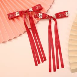 2pcs Long Tassel Ribbon Hairpin Cute Candy Bow Clip for Women Girls Party Gifts Headwear Side Clips Hair Accessories Wholesale