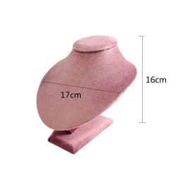New Solid Wood Pink Velvet Jewelry Display Stand Ring Earrings Bracelet Necklace Watch Pendant Storage Display Stand