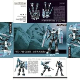 RG40B RX-78-2 2.0 1/144 Hatsune Color Plastic Assembly Model Kit Collectible Figure Desktop Ornament Boys' Puzzle Toys Gift