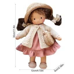 Soft Baby Dolls Handmade First Baby Doll Stuffed Baby Girl Dolls Plush Doll Toy First Baby Doll Plush Rag Doll For Kids
