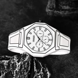 Elegant Men Quartz Watch - Silicone Strap, Analog Display, Christmas and Halloween Gift, Creative Wristwatch, Men Gift