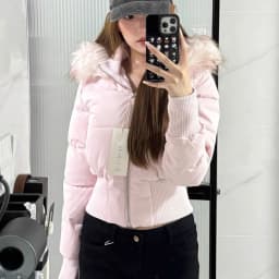 Winter Cold Coat Warm Cropped Jackets Women Fur Hooded Quilted Jacket Parka Streetwear Windproof Coat Cotton Padded Jacket Trend