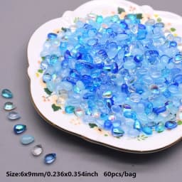 8x14mm 30/60Pcs Water Drop Shape Czech Glass Beads DIY Jewelry Findings Water Drop Glass Loose Beads for Jewelry Making Necklace