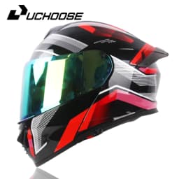Uchoose DOT Approved Full Face Helmets Crash Motorbike Protective Gear Men Women Flip Up Helmet Motorcycle Double Sun Visor