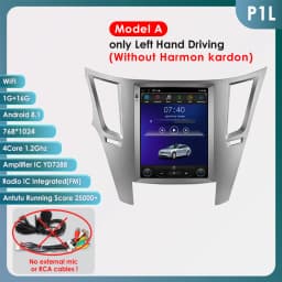 9.7inch 2 DIN Android 13 Car Radio for Subaru Outback Impreza Legacy 2009-2014 Multimedia Stereo Vertical Screen Carplay 360Cam